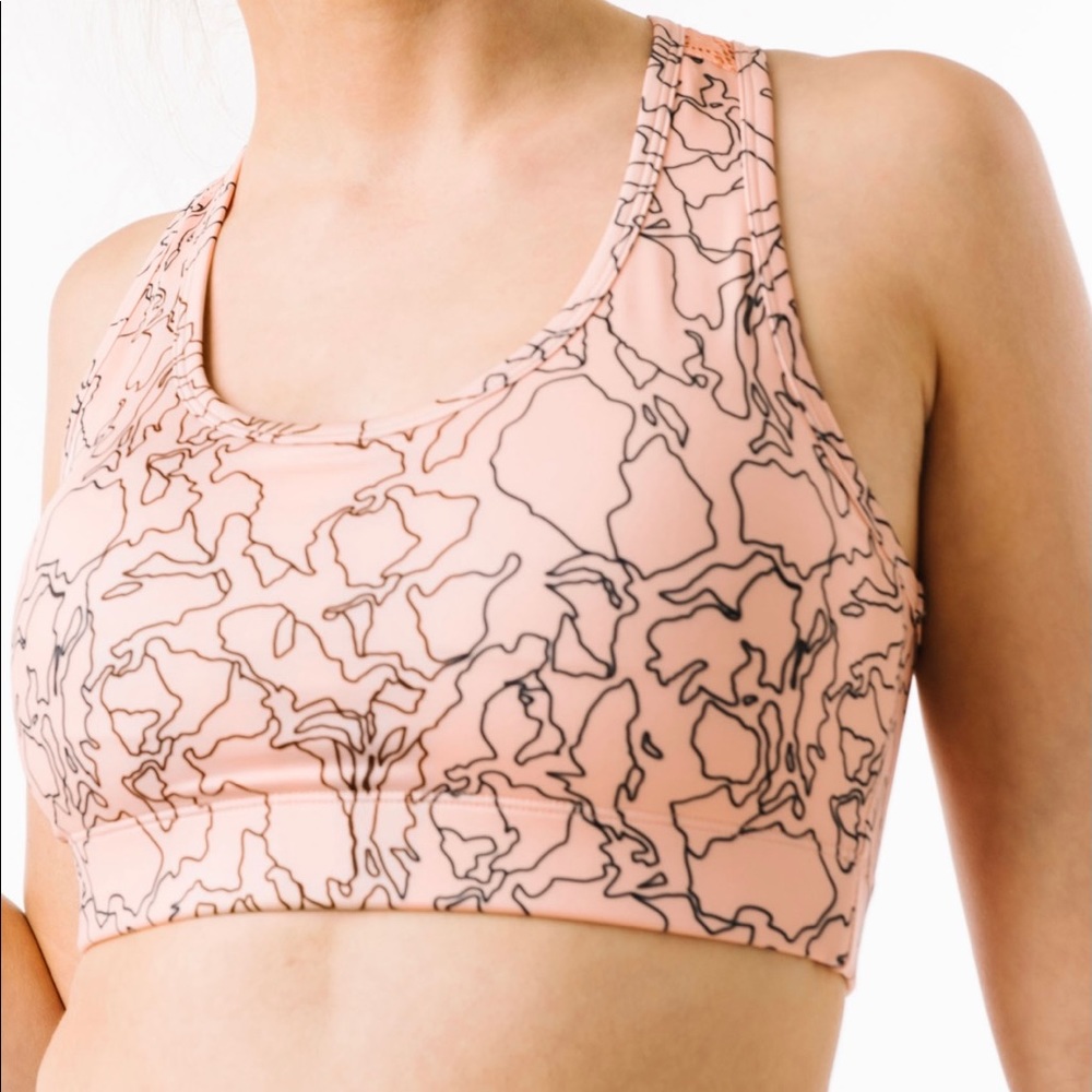 Zyia active peach topo bomber bra